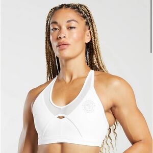 BRAND NEW Gymshark Legacy Sports Bra Size Large White (fits like a medium)